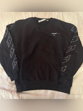 Off-White Black Crewneck Sweatshirt